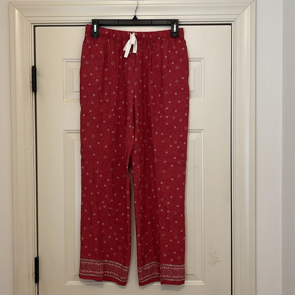 Coldwater Creek Terra Border Print Pants/NWT/SMALL - Picture 13 of 15